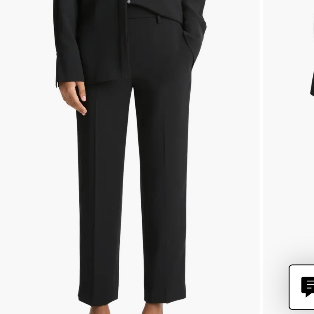 Vince Black Straight Leg Women's Pants